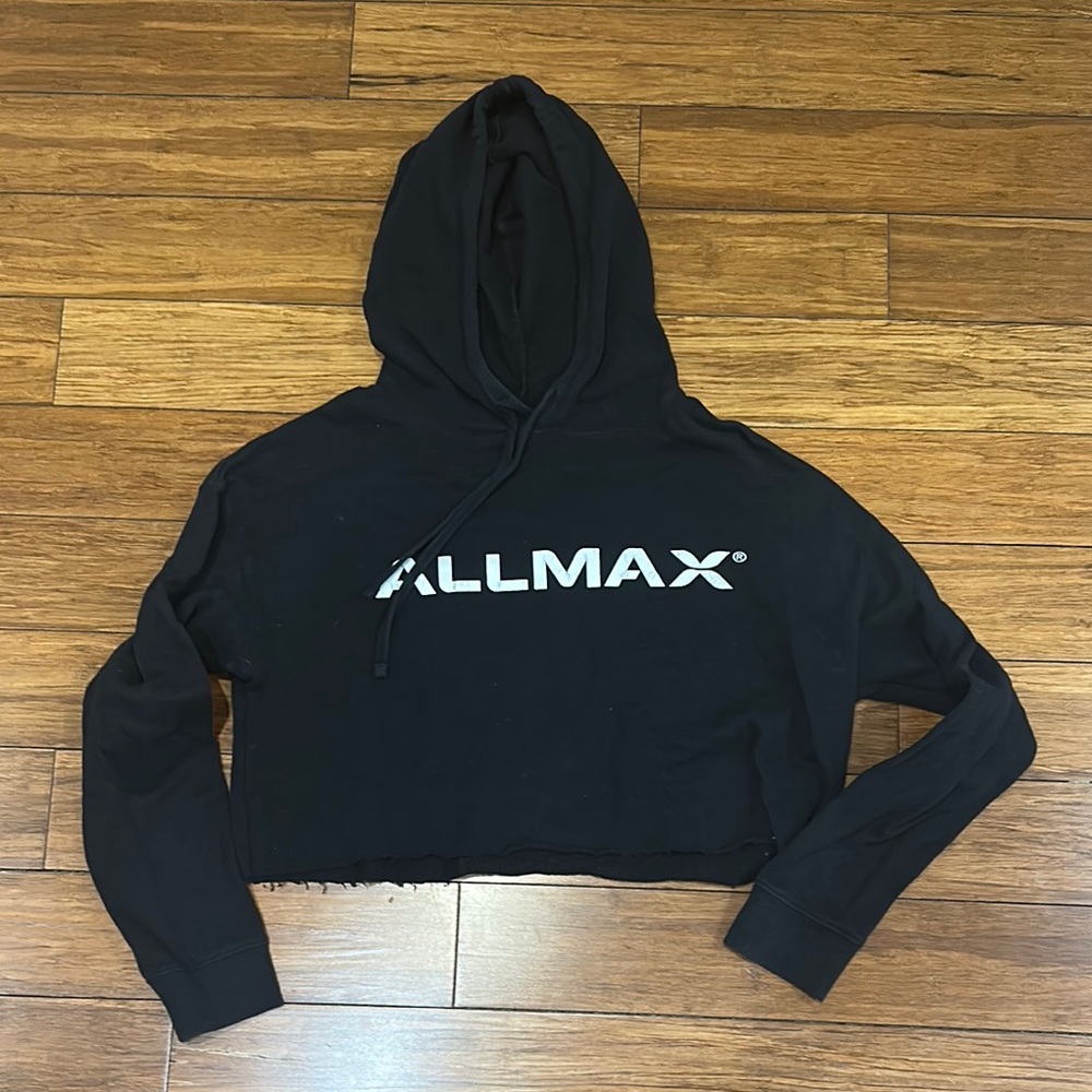 Allmax Black Cropped Hoodie